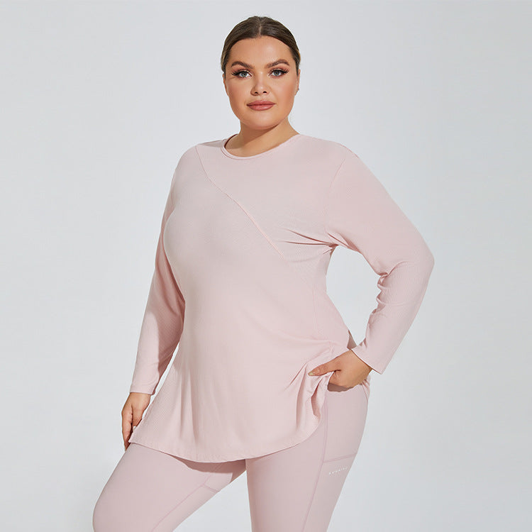 Side Slit Hooded Sports Top