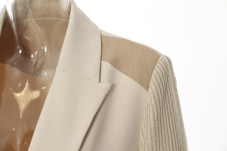 Patchwork Mid Length Coat