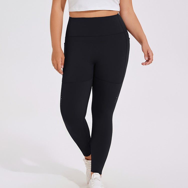 High Waist Hip Lift Fitness Pants w/ Pocket
