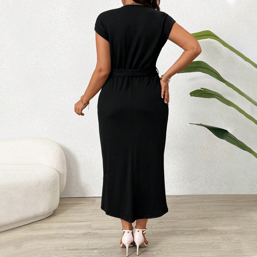 Lia Round Neck Mid Dress