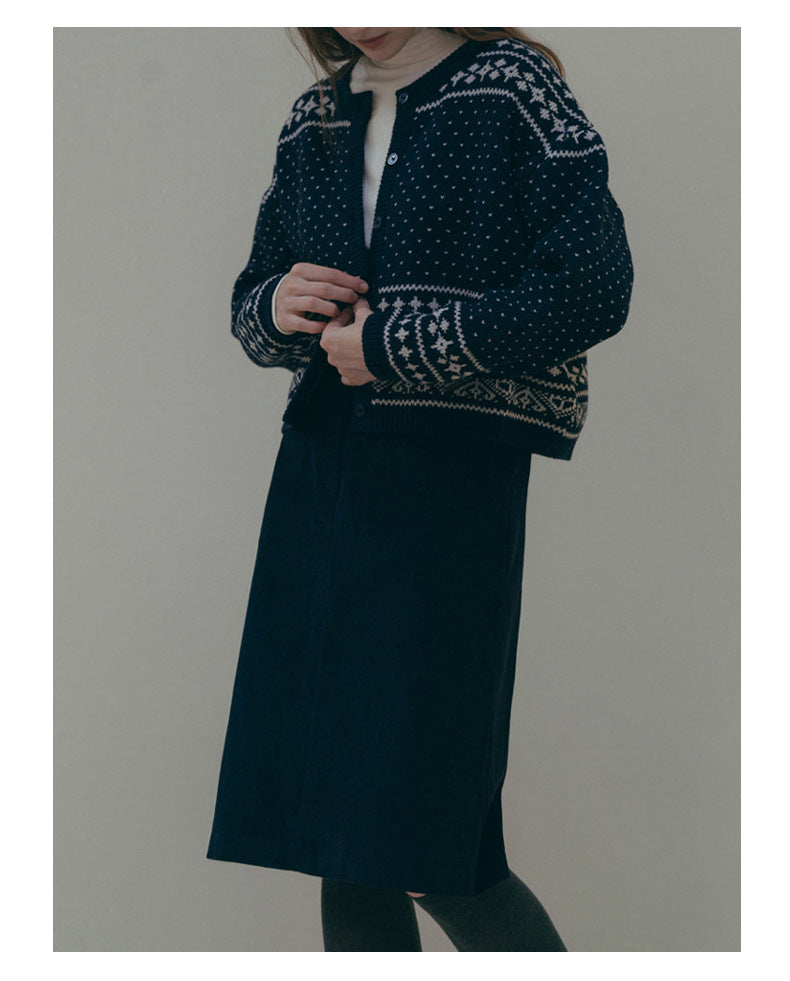 Midi Corduroy Skirt