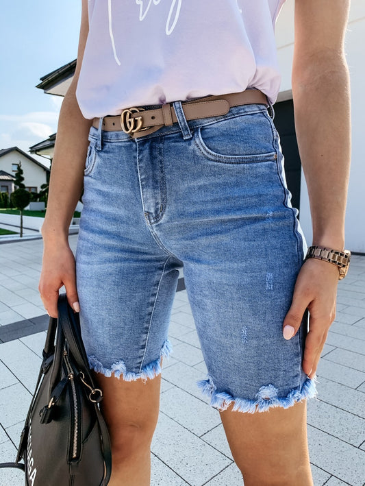 Summer Denim Frayed Hem