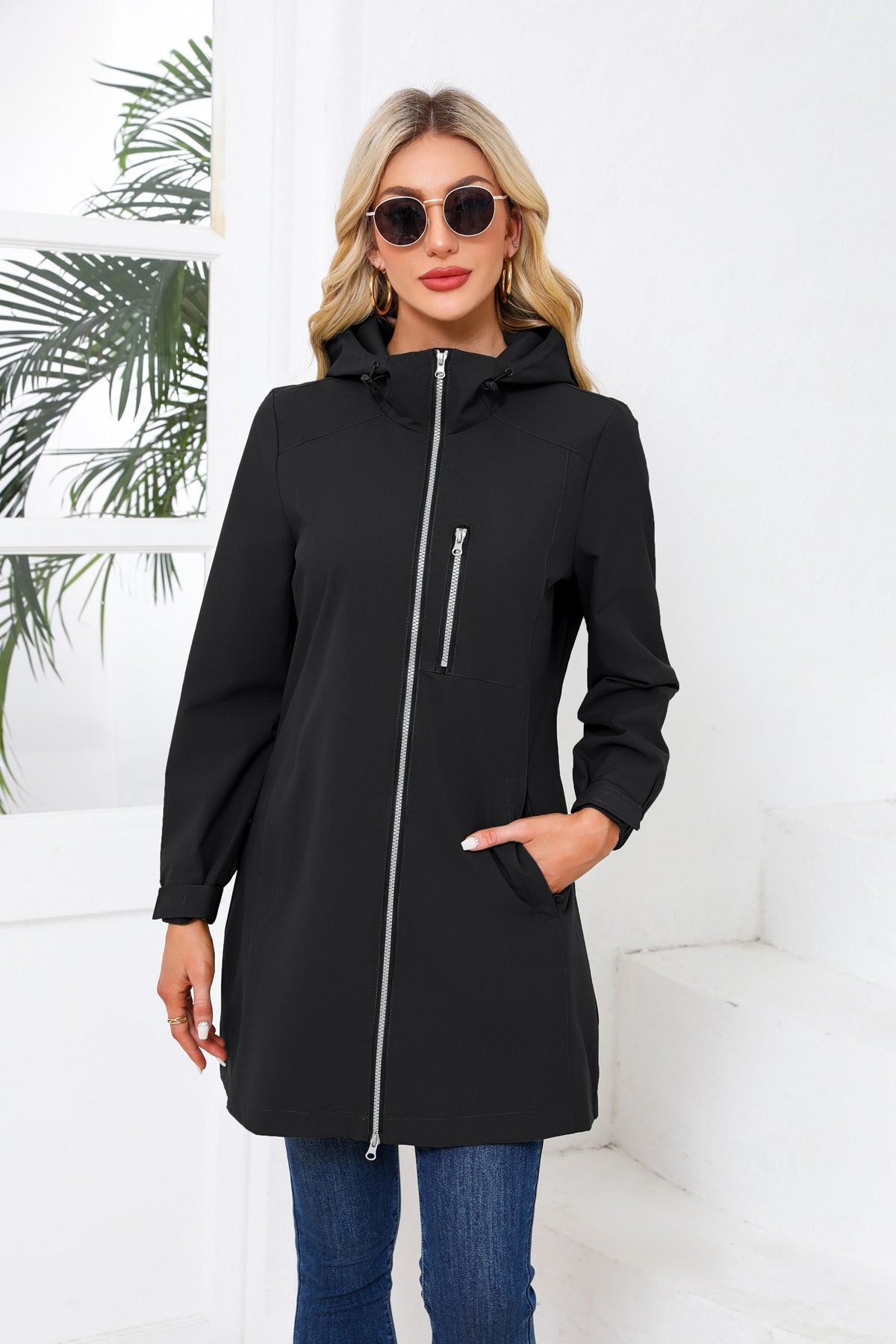 Waterproof Hooded Windbreaker