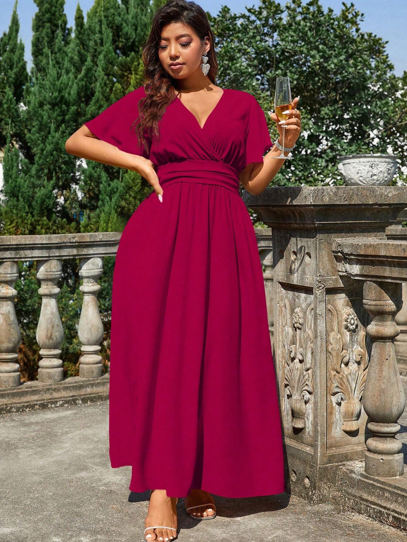 Burgundy Morgan Maxi Dress