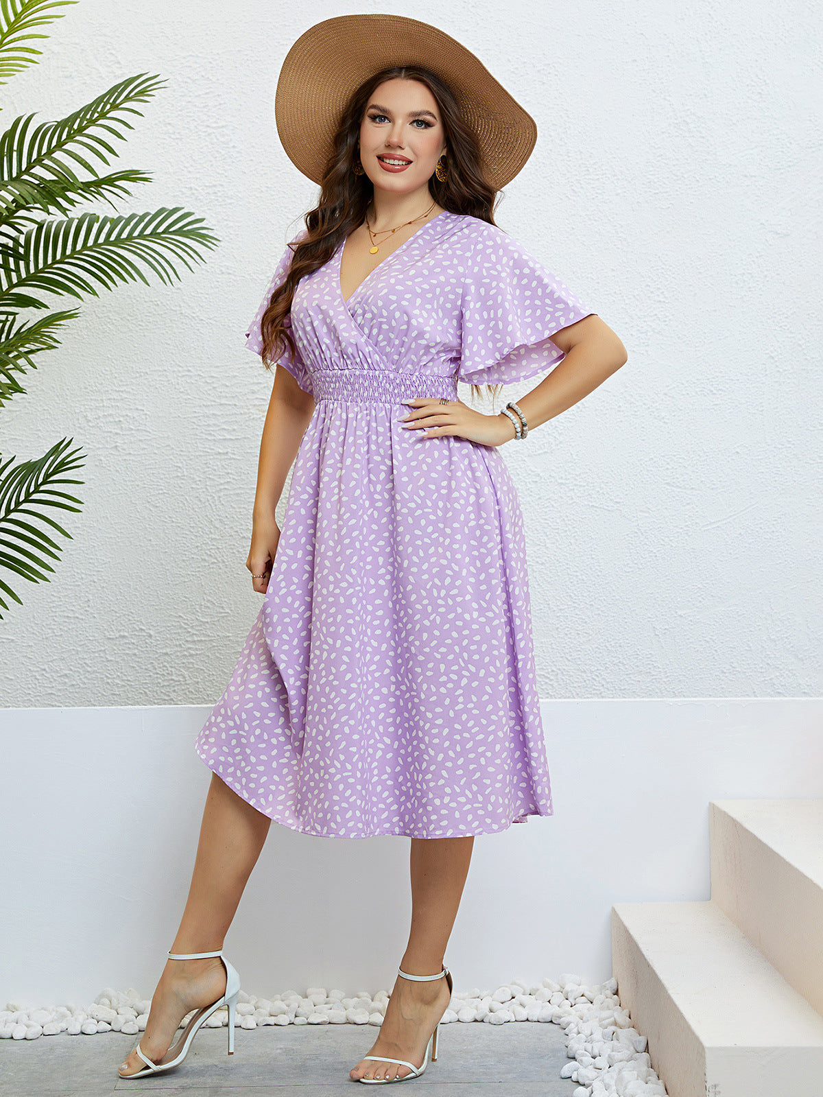 Violet Light Summer Dress