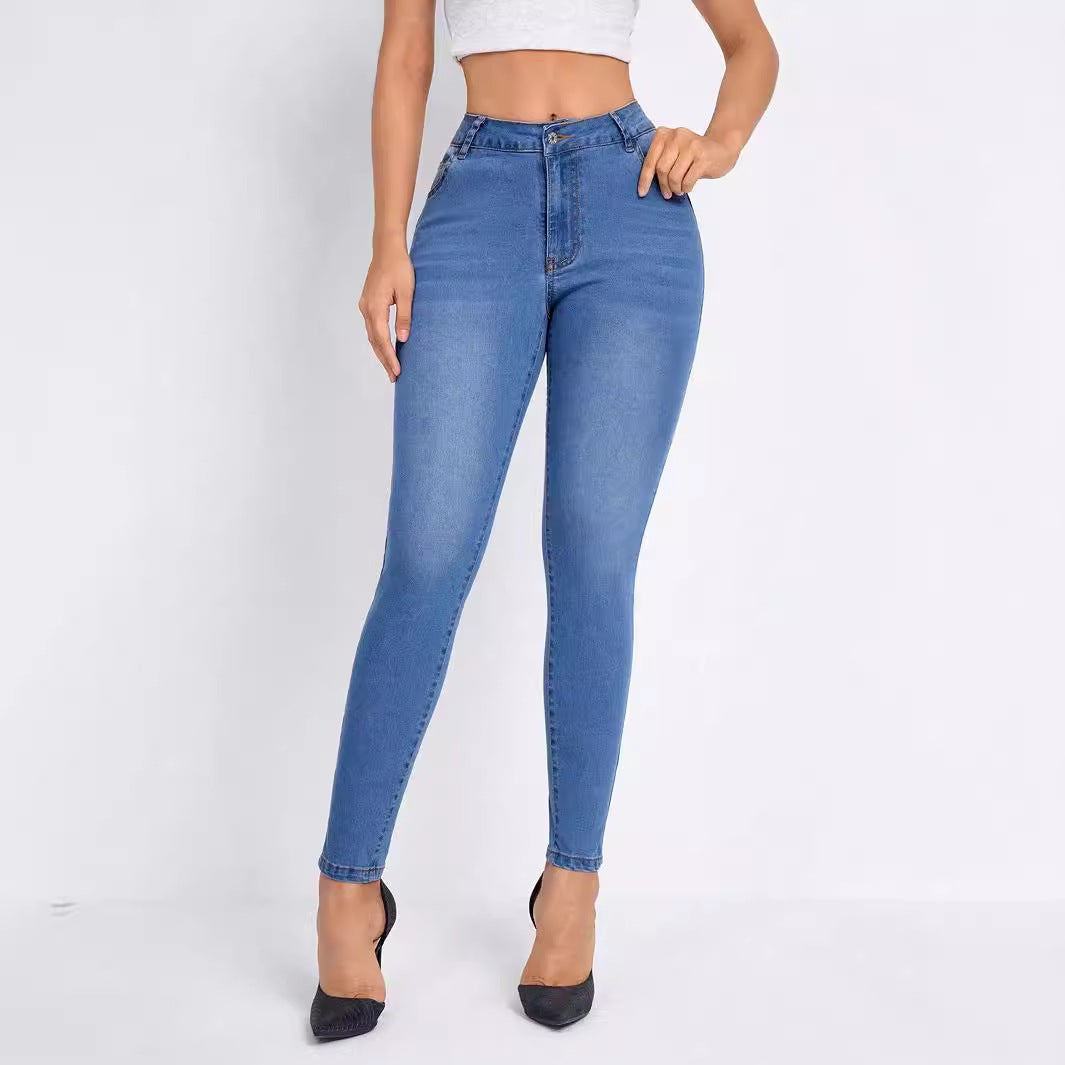 Blue Tight Stretch Skinny Jeans