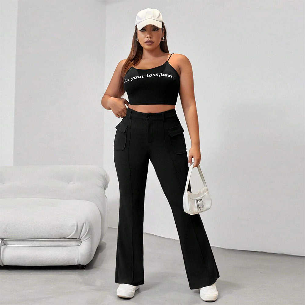 Black Flare Pants
