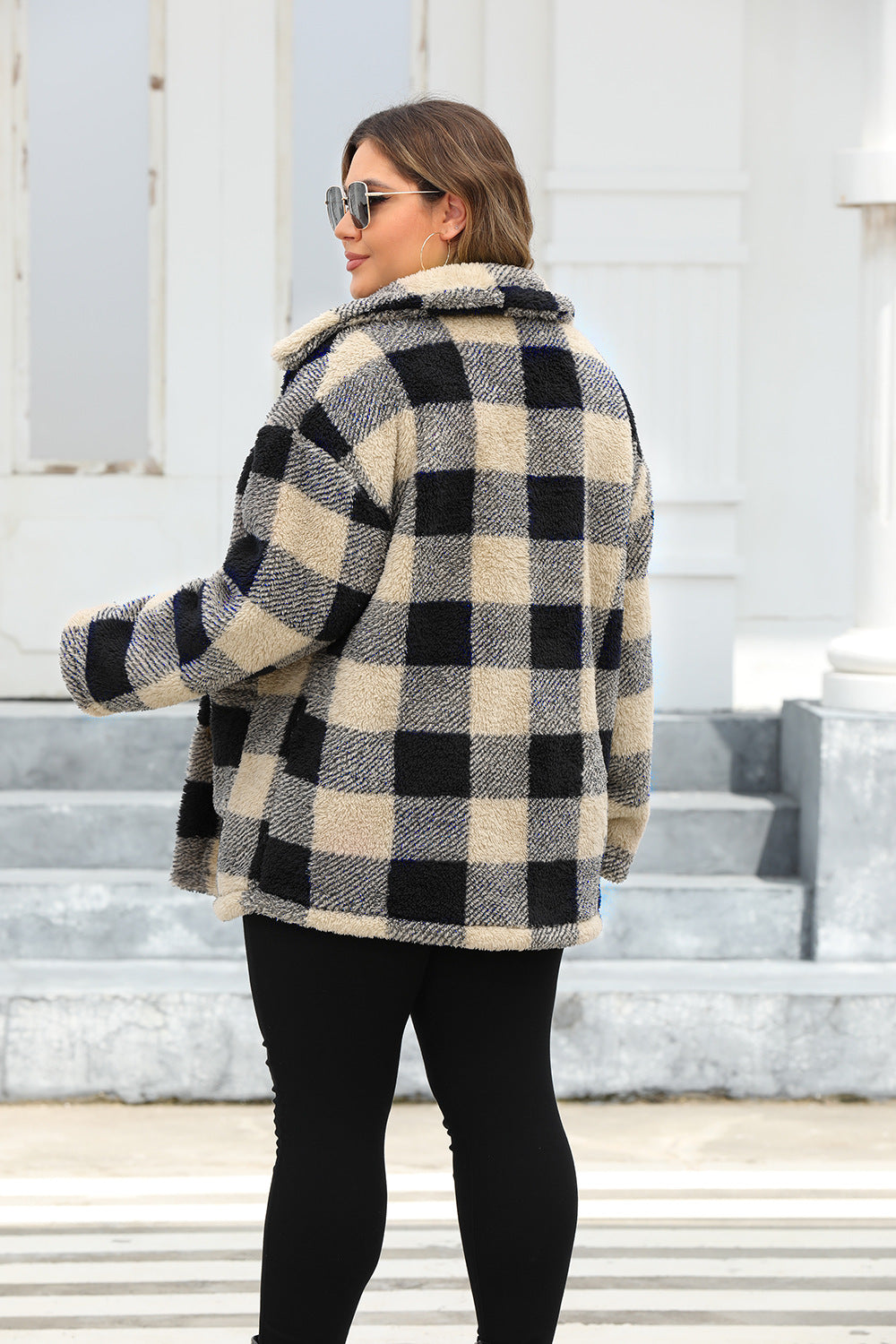 Plaid Thickened Fleece Jacket
