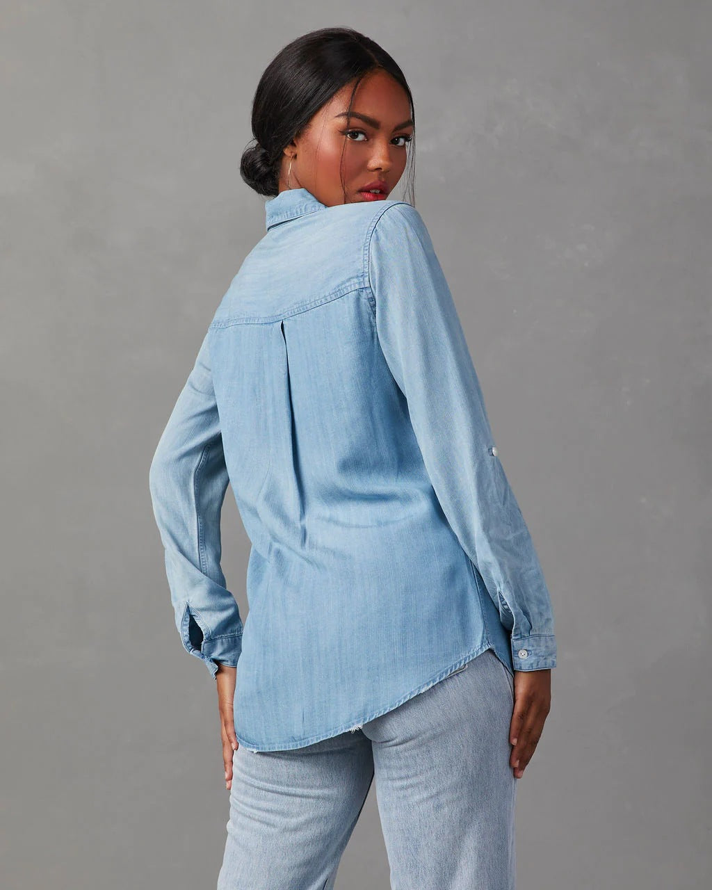 Long Sleeve Denim Shirt