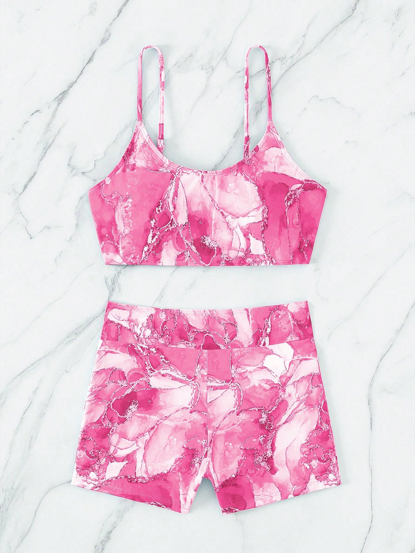 Tie Dyed Split Printed Bikini