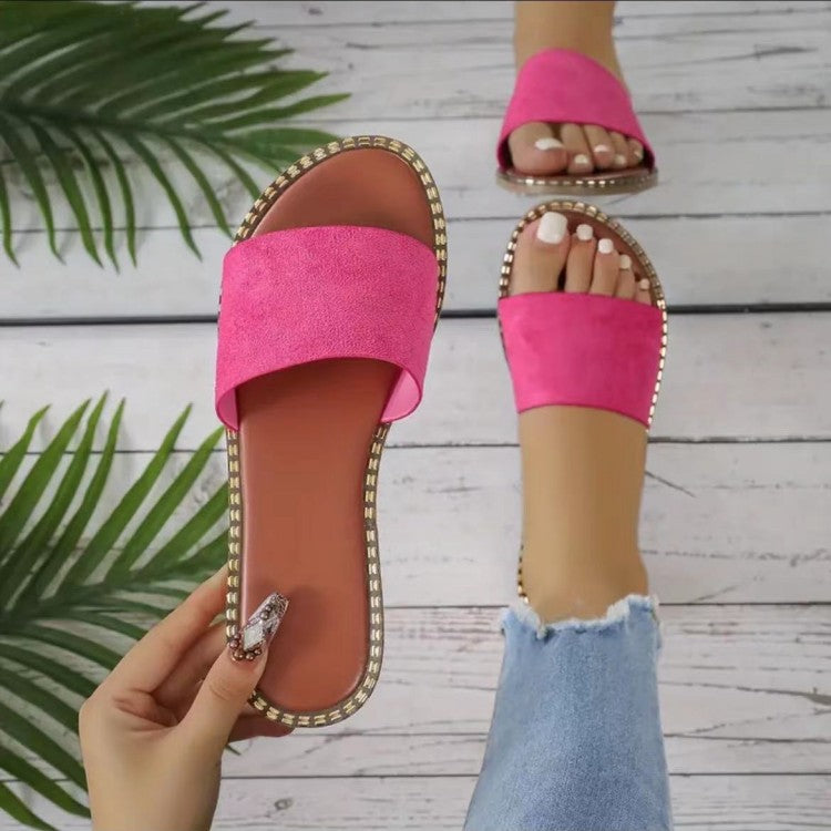 Flat Leopard Print Lightweight Sandals