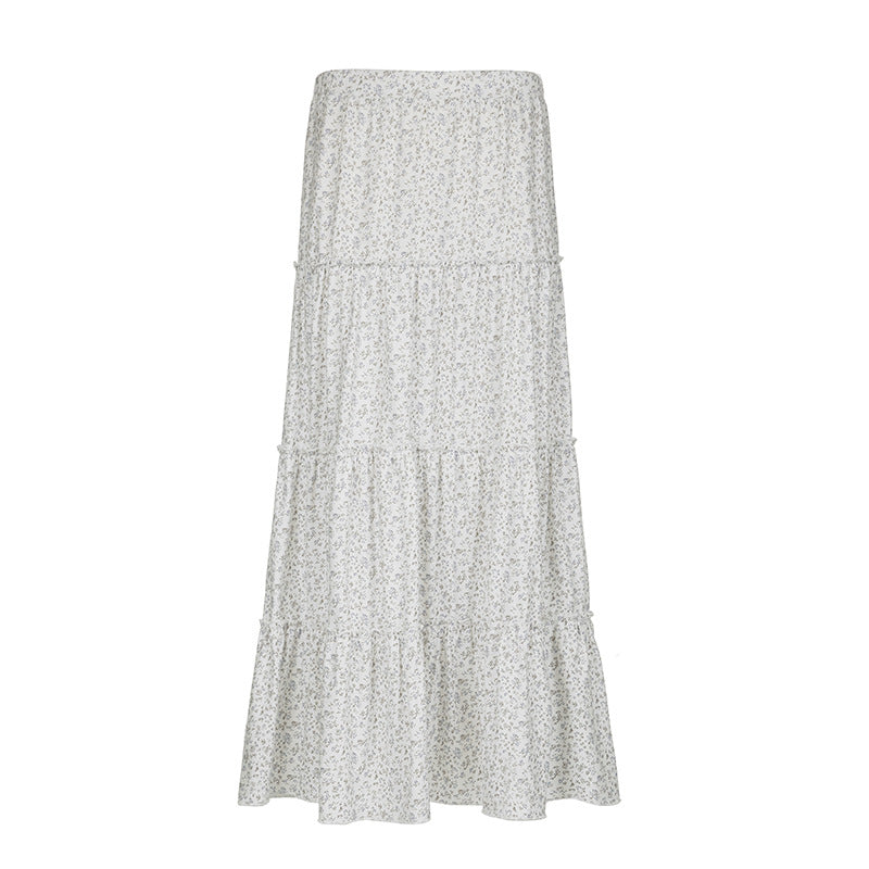 Light Pastoral Gentle Floral Skirt