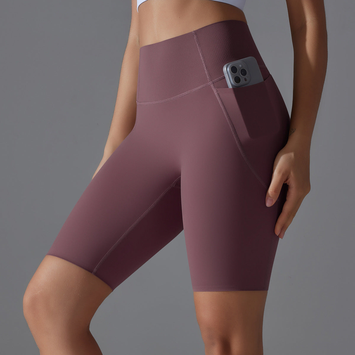 Seamless Side Pocket Shorts
