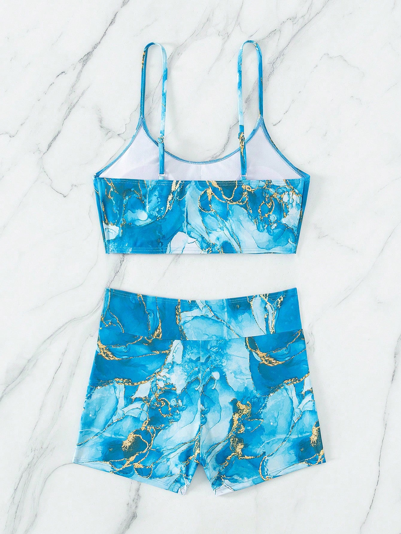 Tie Dyed Split Printed Bikini