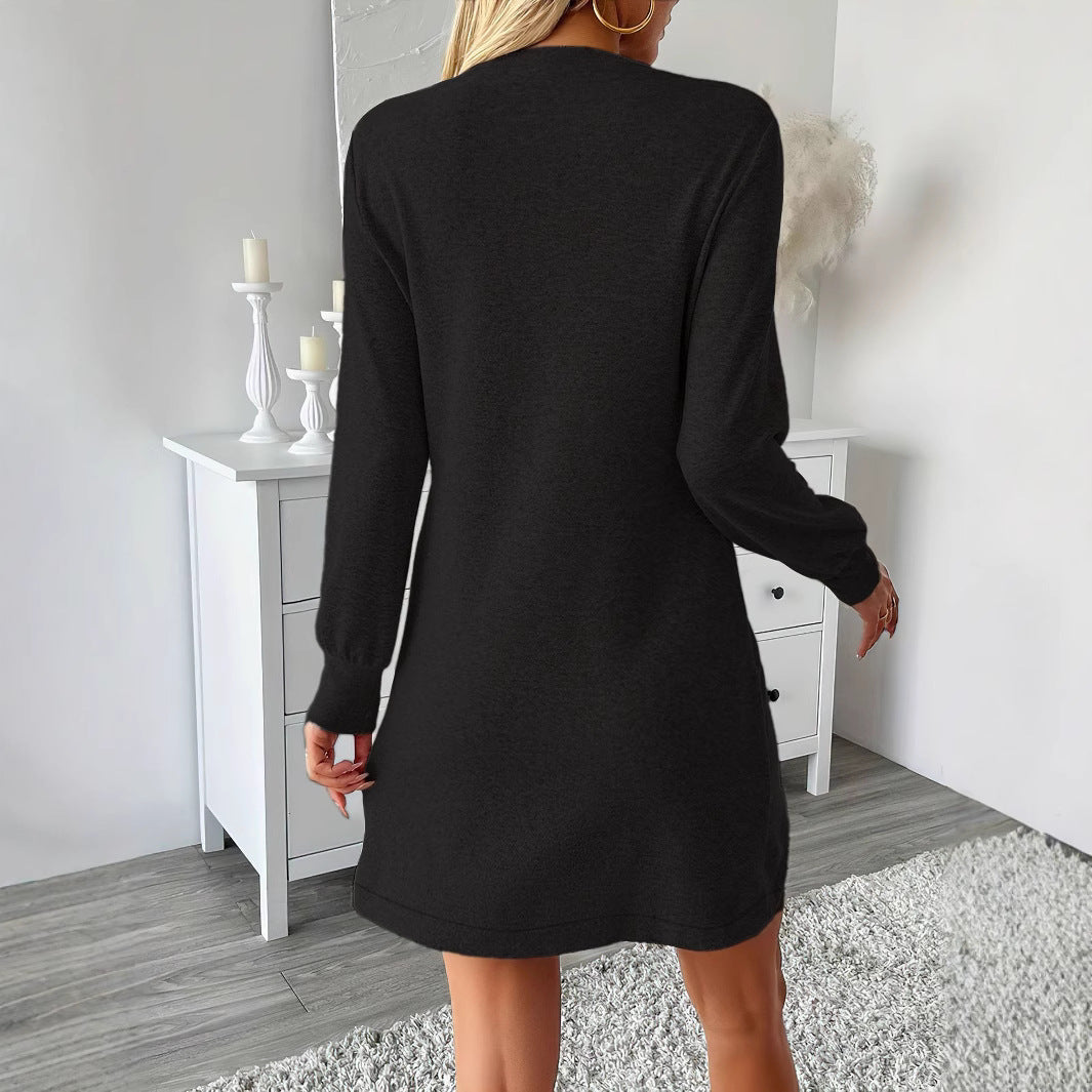 Black Hem Cross Dress