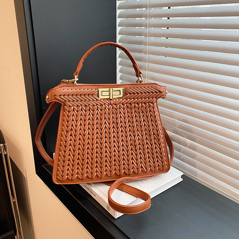Woven Large Capacity Handbag