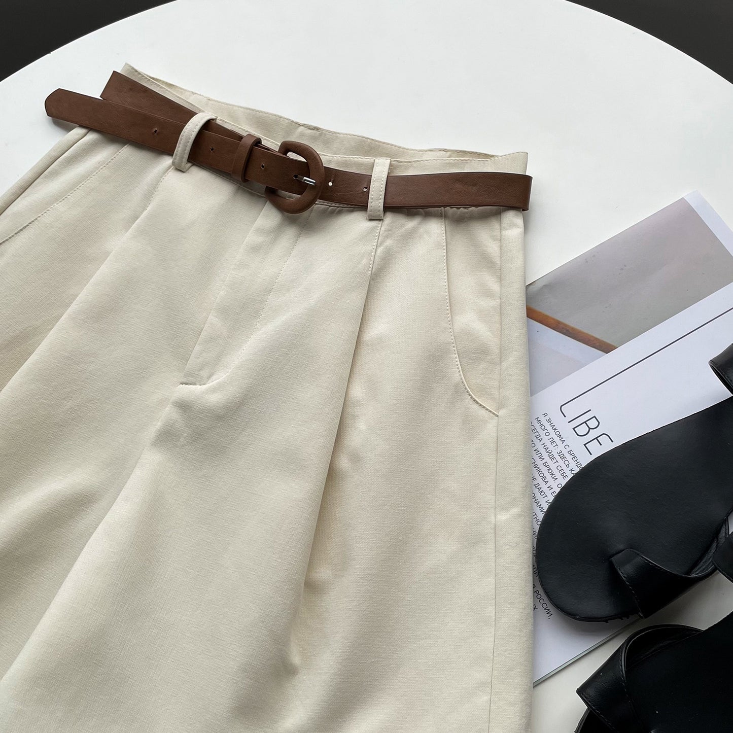 High Waist Slimming Loose Shorts