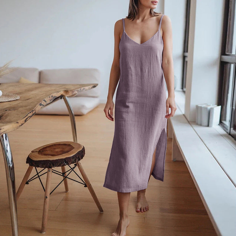 Cotton Double Layer Crepe Dress