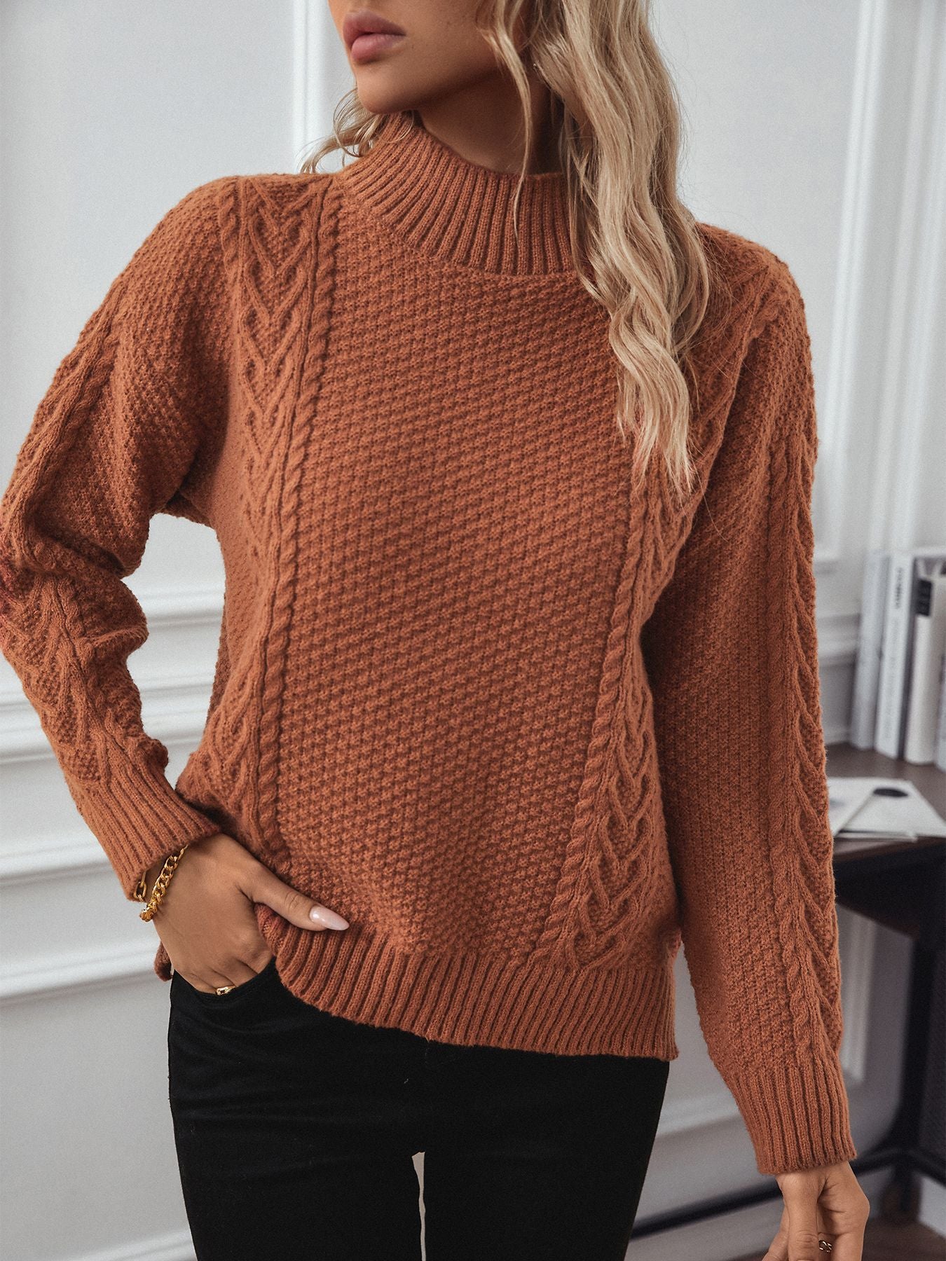 Half Turtleneck Sweater