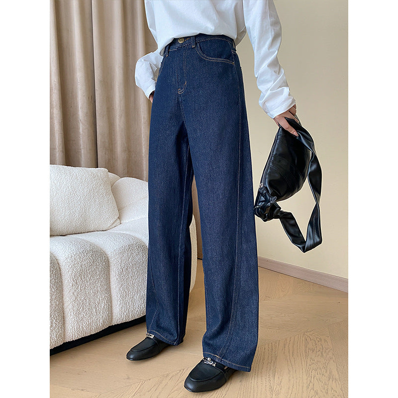 Midline Straight Wide Leg Jeans