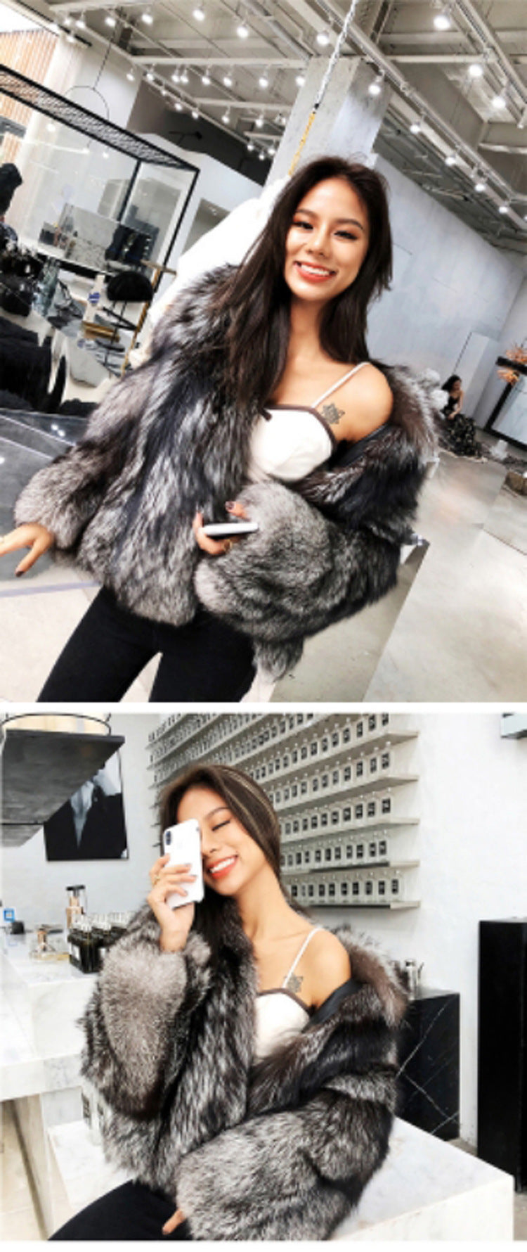Short Faux Fur Coat