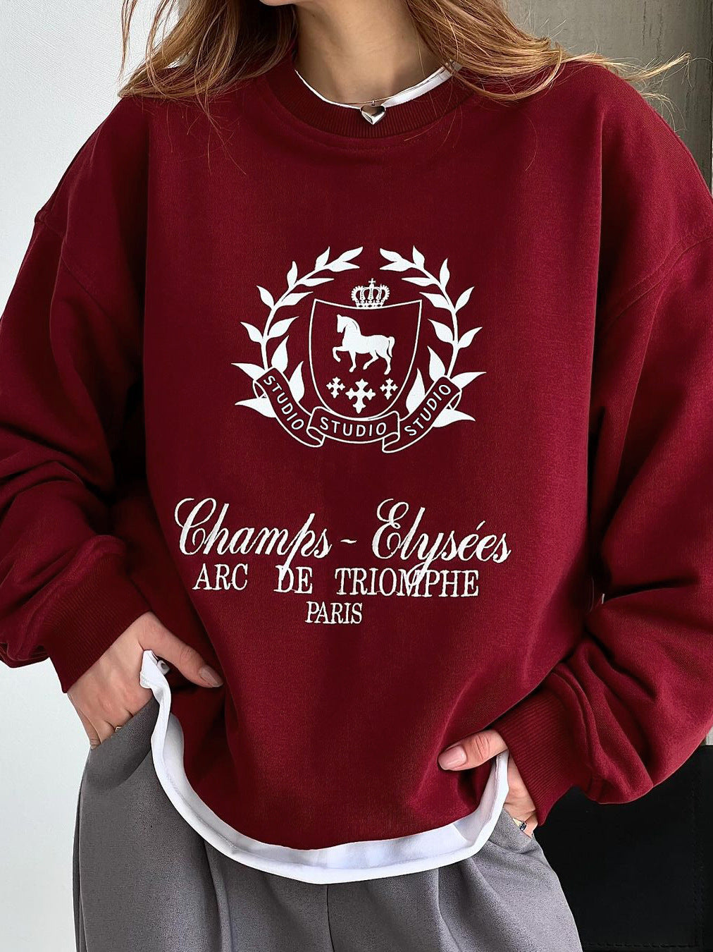 Soft French Burgundy Sweatshirt