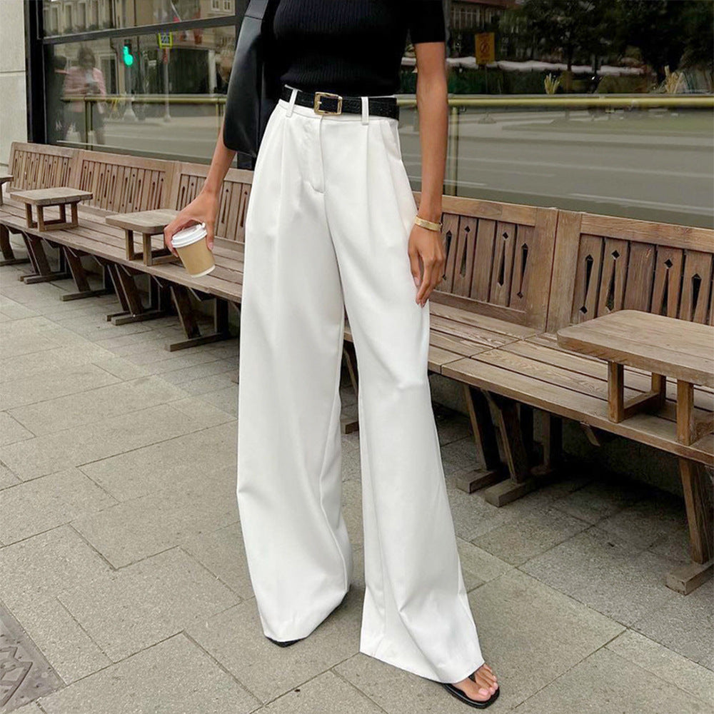 Pure White Wide Trousers