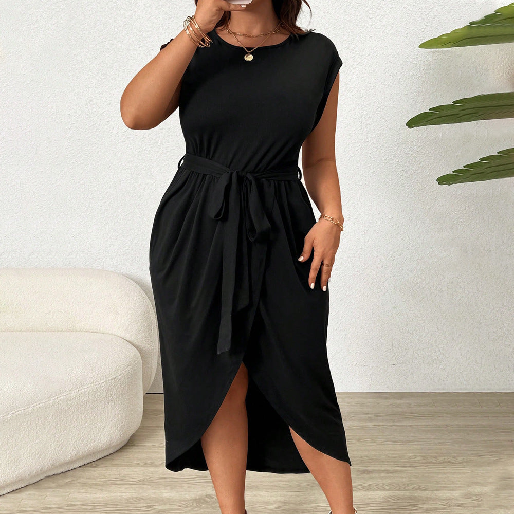 Lia Round Neck Mid Dress