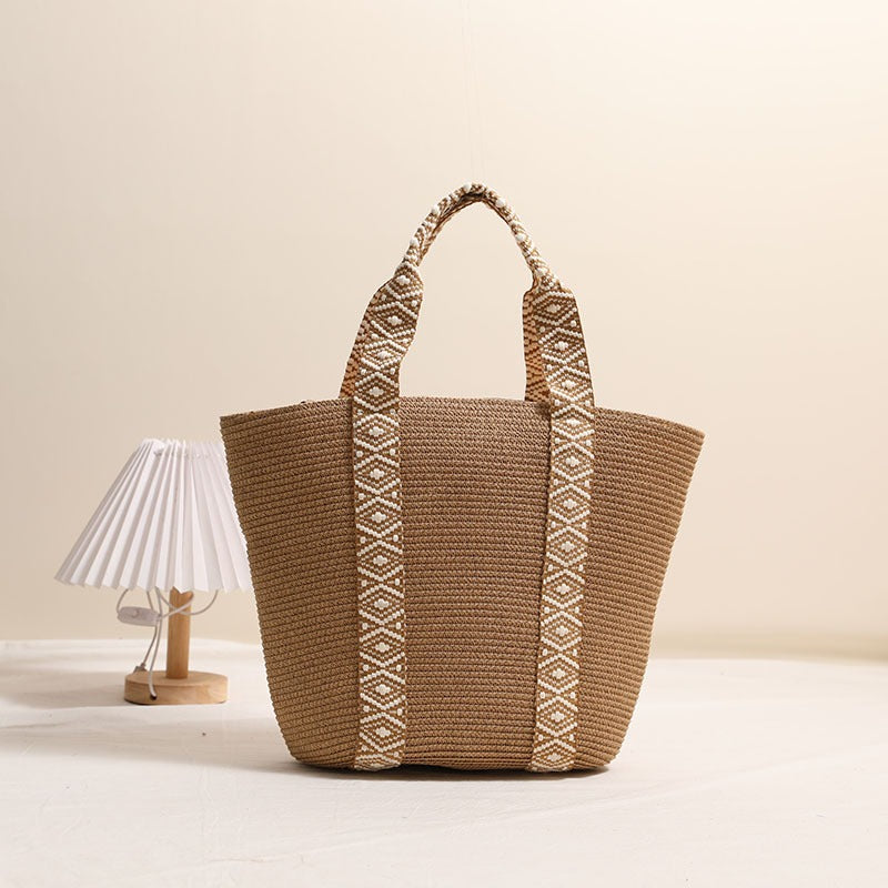 Large Capacity Straw Tote