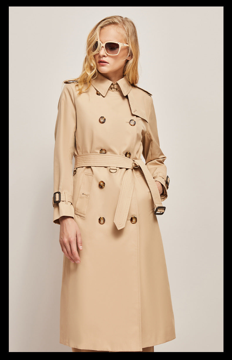 Gabardine Windbreaker Trench Coat