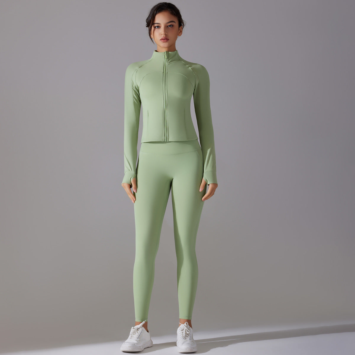 Long Sleeve Zipper Jacket & Pants Set