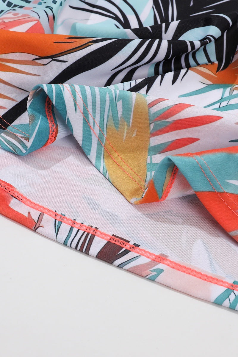 Palm Tree Printed Tankini