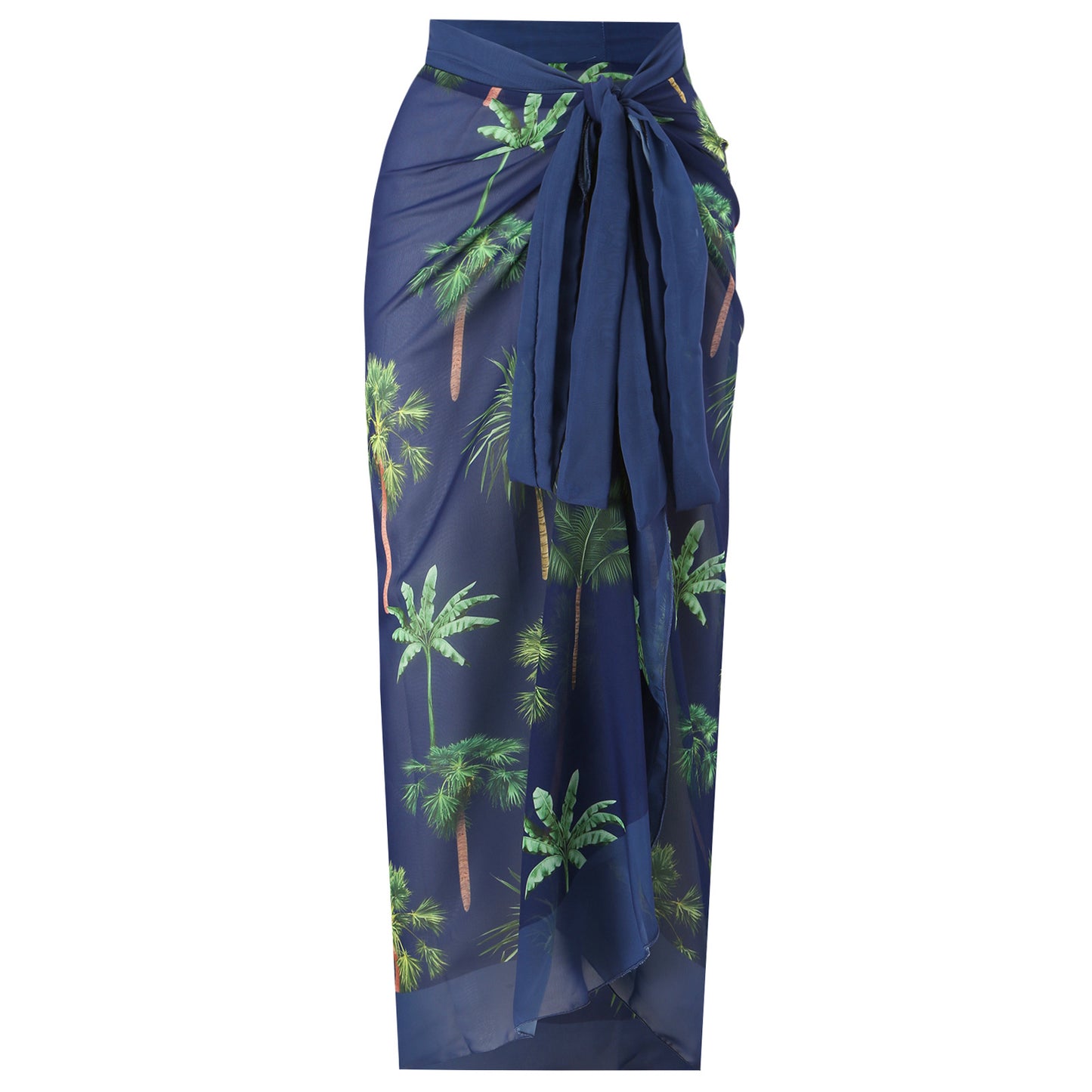 Navy Palm Tree One-piece Set