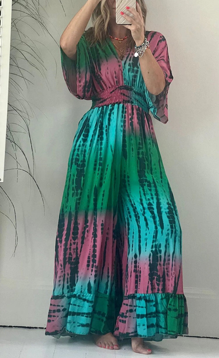 Multi coloured Jumpsuit with Pockets