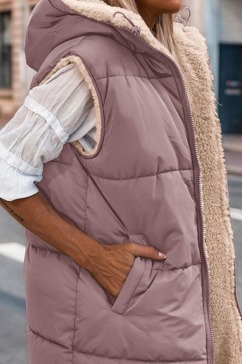 Cotton Padded Mid Length Vest