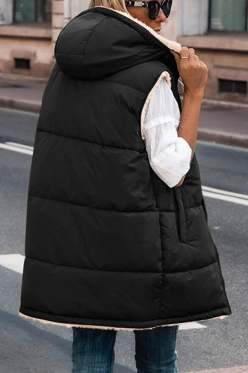 Cotton Padded Mid Length Vest