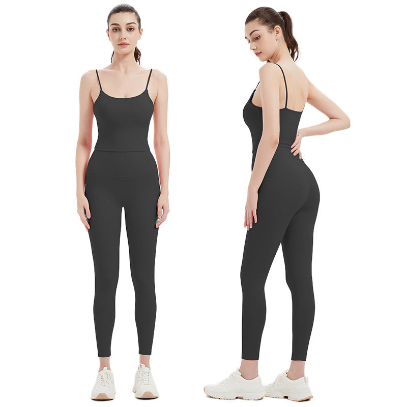 Sportswear Two Piece Set with Chest pad