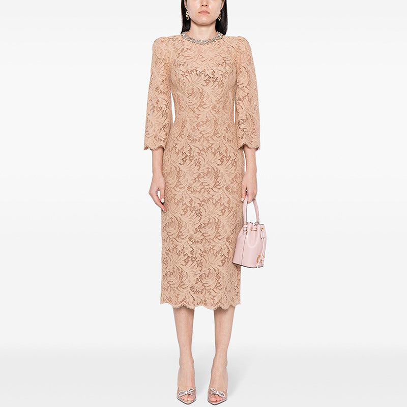 Bead Diamond Lace Dress