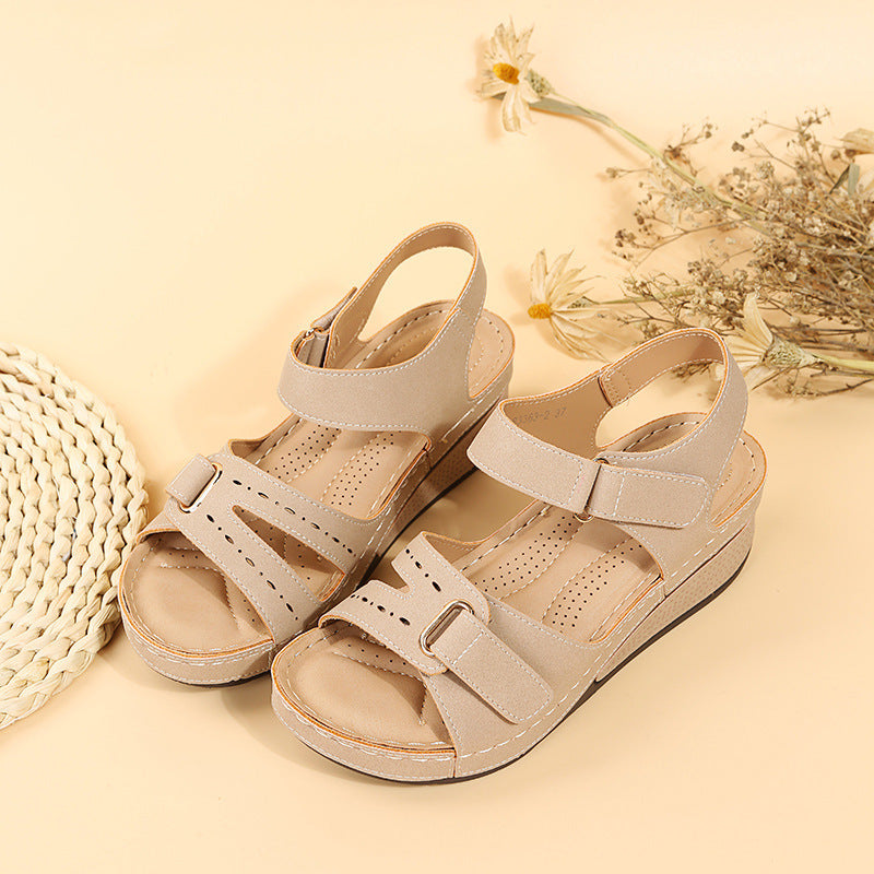 Velcro Wedge Sandals