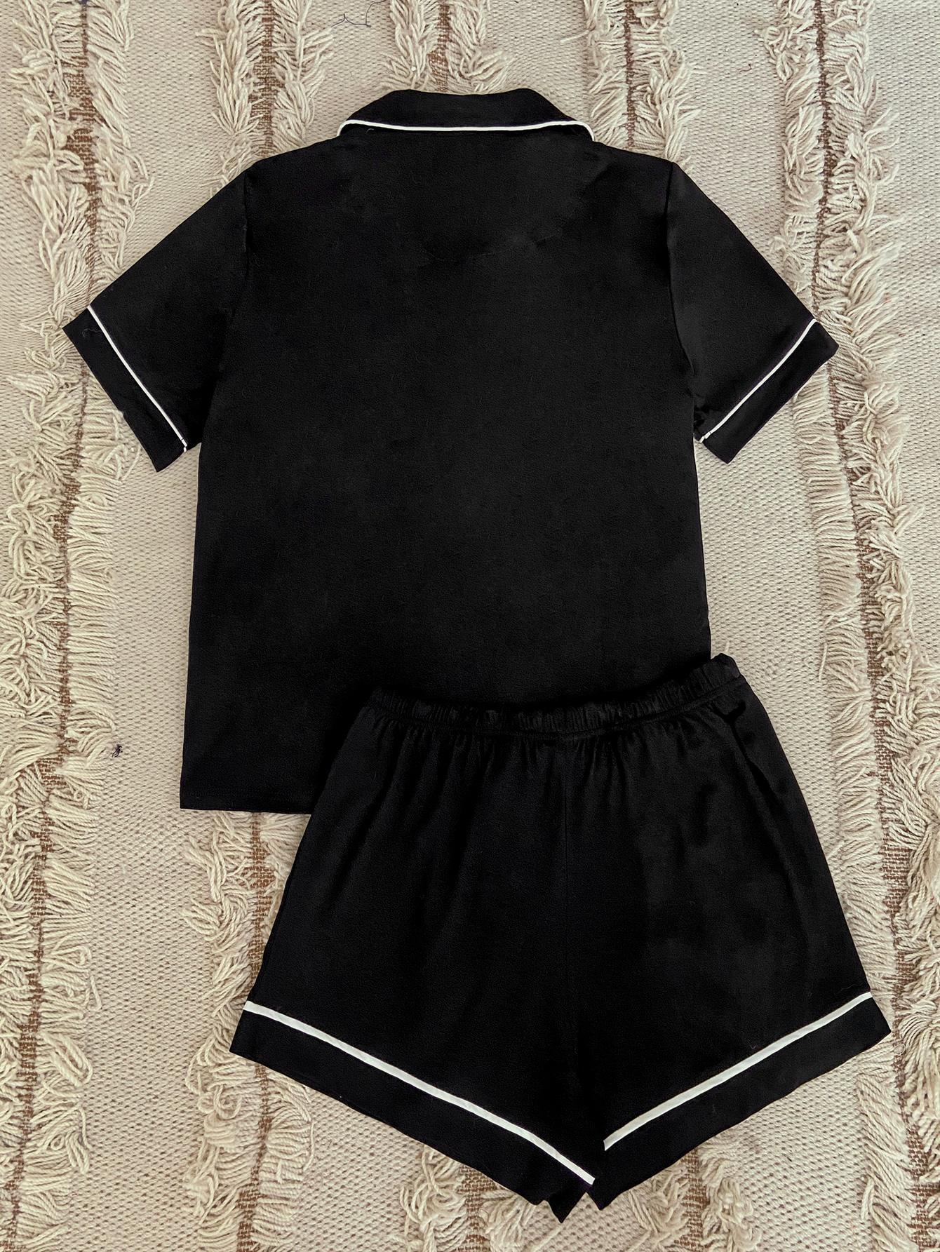 Black Sweetheart Pajama Set