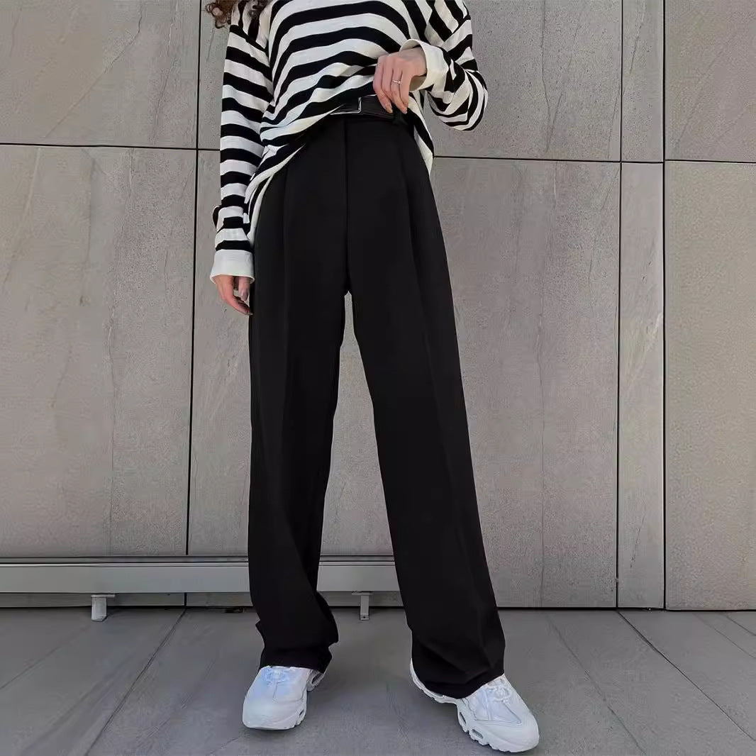 Casual Office Loose Straight Pants