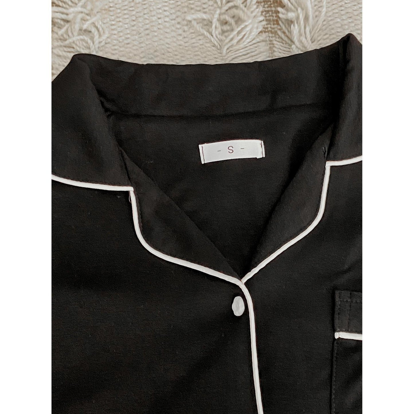 Black Sweetheart Pajama Set