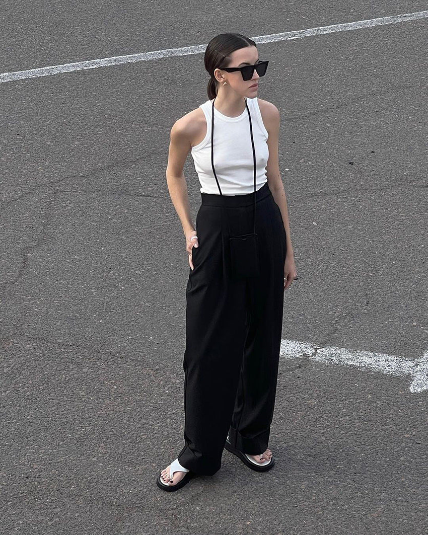 Black Mopping Work Pants
