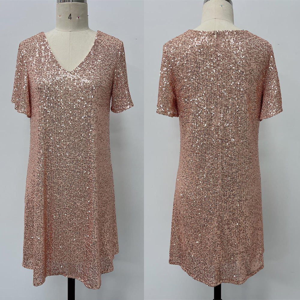 Curvy Full Lining Party Short Dress