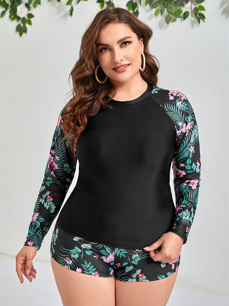 Two Piece Swim Shirt and Shorts