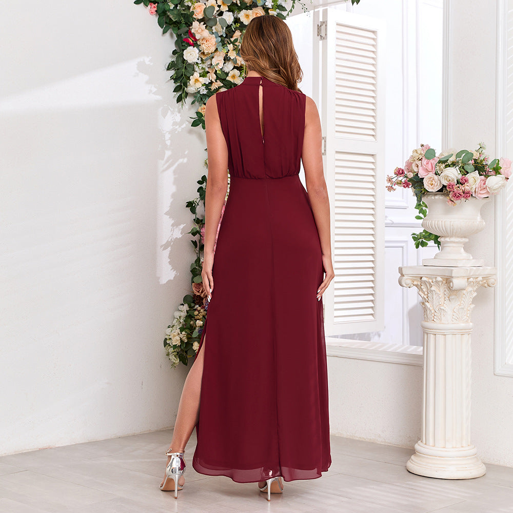 Sleeveless Elegant Chiffon Dress