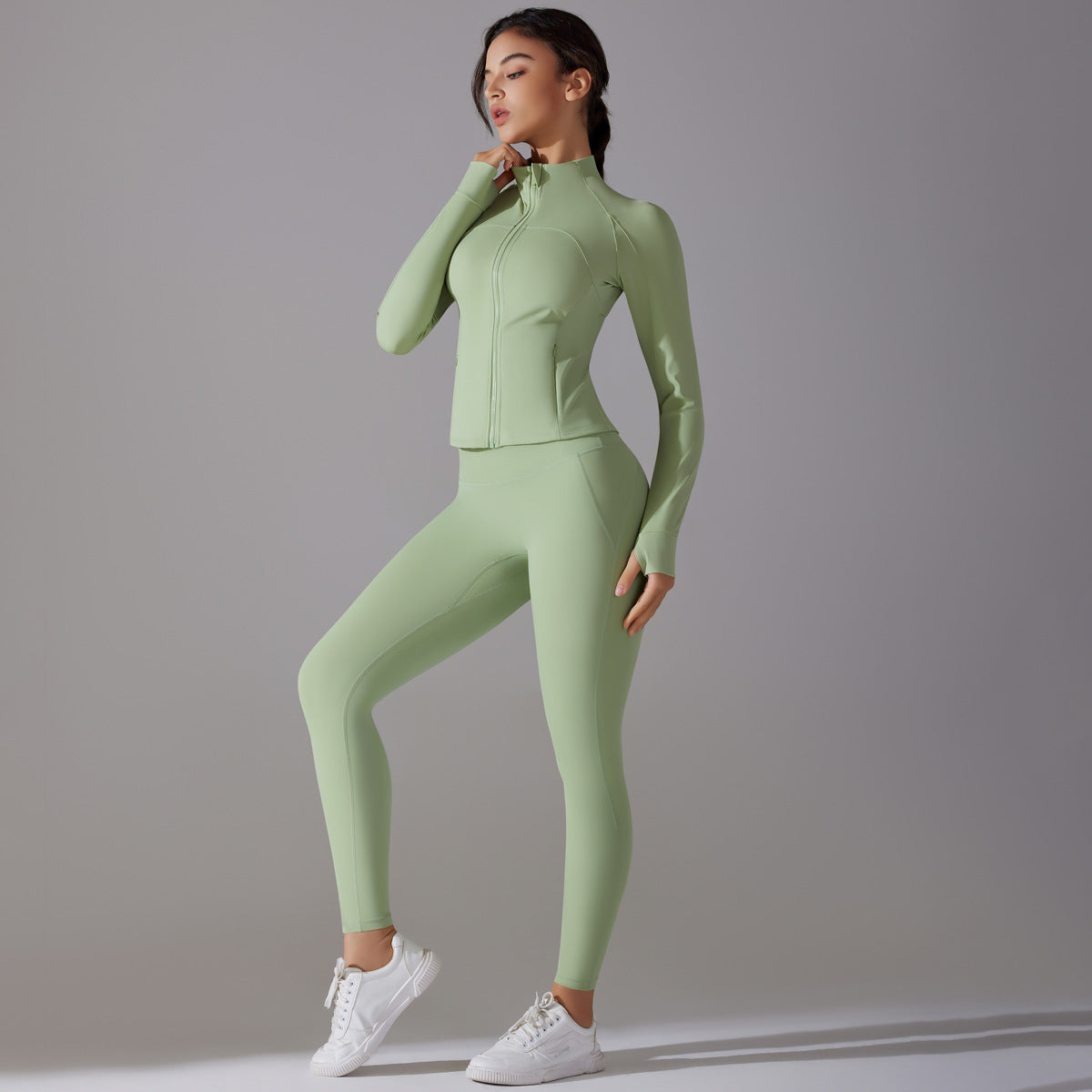 Long Sleeve Zipper Jacket & Pants Set