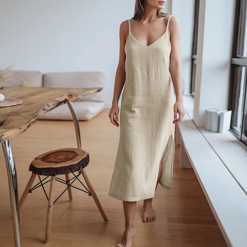 Cotton Double Layer Crepe Dress