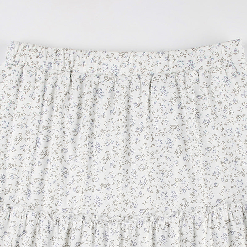 Light Pastoral Gentle Floral Skirt