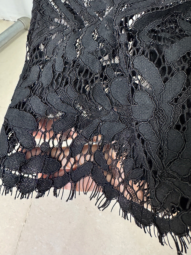 Bead Diamond Lace Dress